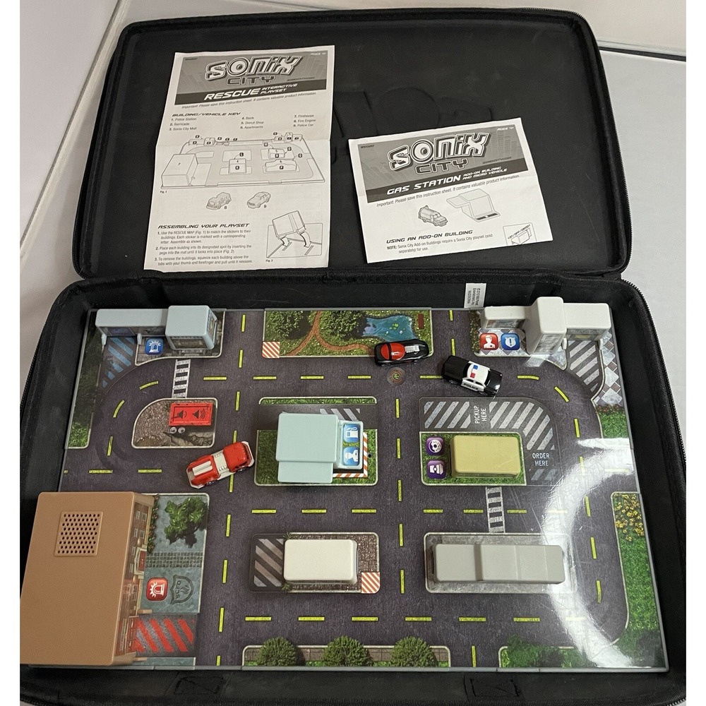 Sonix City Rescue Interactive Play Set‎ Squad Carrying Case, *Sounds Don't Work
